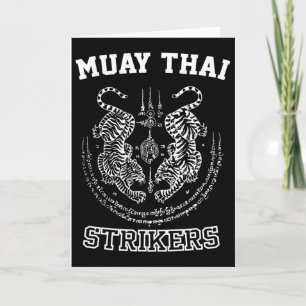 Muay-Thai-Kickboxen-Tiger-Kämpfer Sak Yant Mma  Karte