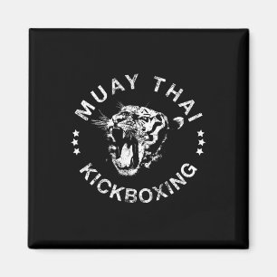 Muay Thai Kickboxen Tiger T-Shirt  Magnet