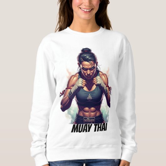 Muay Thai Kickboxing Martial Arts Sweatshirt (Vorderseite)