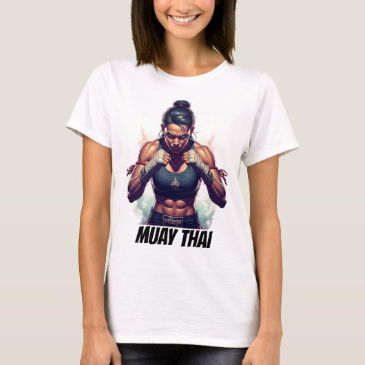 Muay Thai Kickboxing Martial Arts T-Shirt (Vorderseite)