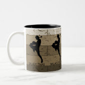 Muay Thai Kickboxing: Martial Arts Thailand Zweifarbige Tasse (Links)