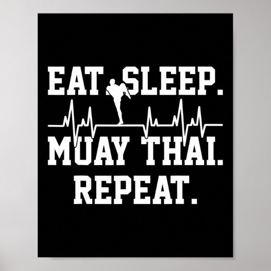 Muay Thai Kickboxing Poster (Vorne)