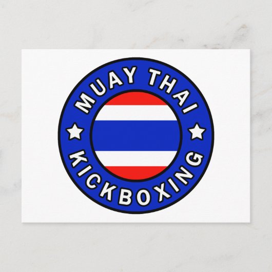 Muay Thai Kickboxing Postkarte (Vorderseite)