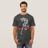 Muay Thai Kickboxing Tiger The Art of Fighting T-Shirt (Vorne ganz)