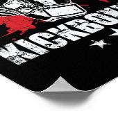 Muay Thai Kickboxing Traditional Techniques  Poster (Ecke)