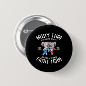 Muay Thai Koala Fight Team - Nak Muay, Kickboxen Button (Vorne & Hinten)
