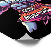 Muay Thai Koala Kickboxer Lustig Poster (Ecke)