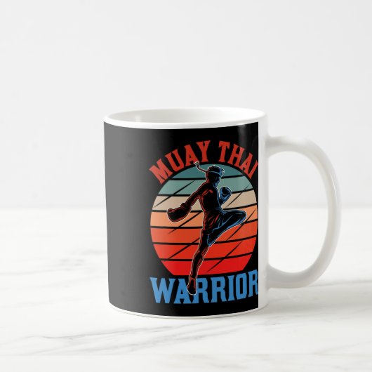 Muay-Thai-Krieger Kampfsport Hobby Boxen Kämpfer Kaffeetasse (Rechts)