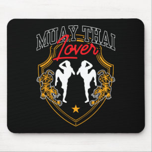 Muay-Thai-Liebhaber-Hobby-Boxen-Kampfsport-Kämpfer Mousepad