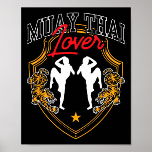 Muay-Thai-Liebhaber Hobbyboxen Kampfsport Kämpfer  Poster