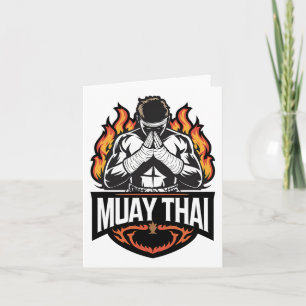 Muay Thai Logo - Thai Boxing Fighter Karte