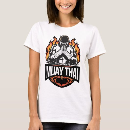 Muay Thai Logo - Thai-Boxkämpfer  T-Shirt (Vorderseite)