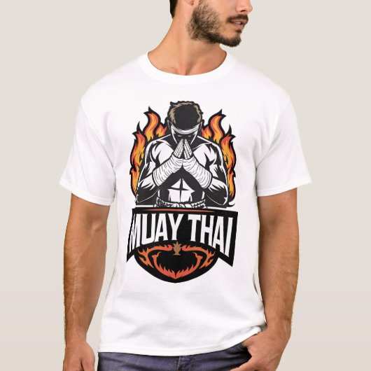Muay Thai Logo - Thai-Boxkämpfer  T-Shirt (Vorderseite)