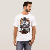 Muay Thai Logo - Thai-Boxkämpfer  T-Shirt (Vorne ganz)