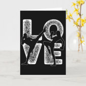 Muay Thai Love Word Theme Graphic Design Kickboxin Karte (Gelbe Blume)