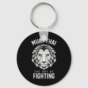 Muay Thai Löwe Thai-Boxen und MMA Schlüsselanhänger