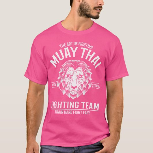 Muay Thai Löwen-Kampfteam T-Shirt (Vorderseite)