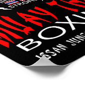 Muay Thai Löwen Squad Militär Boxen Poster (Ecke)