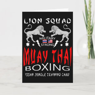 Muay Thai Löwen-Squadron Militär-Boxen Karte