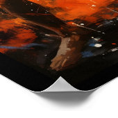 Muay Thai Martial Arts Boxer Combat Sport Poster (Ecke)