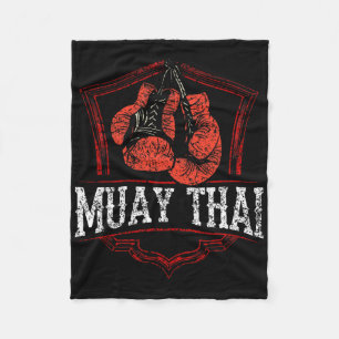 Muay Thai Martial Arts Fighter Boxing Hop Fleecedecke