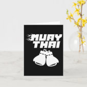 Muay Thai Martial Arts Fighter Hob Karte (Gelbe Blume)