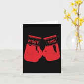 Muay Thai Martial Arts Thai Boxing Coach Lover Gif Karte (Gelbe Blume)