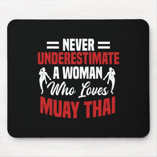 Muay Thai Martial Arts Thai Boxing Mousepad (Vorne)