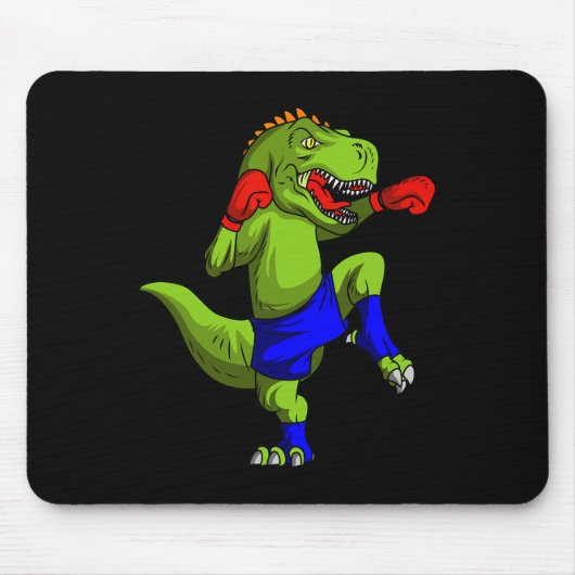 Muay Thai Mixed Martial Arts Fighter T-rex Mixed M Mousepad (Vorne)