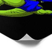 Muay Thai Mixed Martial Arts Fighter T-rex Mixed M Poster (Ecke)