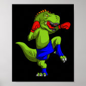 Muay Thai Mixed Martial Arts Fighter T-rex Mixed M Poster (Vorne)