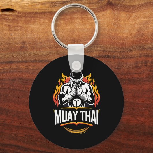 Muay Thai Mixed Martial Arts Thai Boxing Fighter Schlüsselanhänger (Vorderseite)