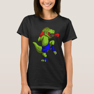 Muay Thai MMA Fighter T-Rex Mixed Martial Art Comt T-Shirt
