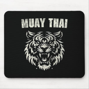 Muay Thai Mma Kampf Tattoo Tiger Brüllen Kickboxen Mousepad