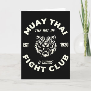 Muay Thai Mma Kampf Tattoo Tiger Kunst der 8 Glied Karte