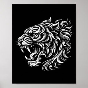 Muay Thai Mma Kampf Tattoo Tiger Kunst der 8 Glied Poster