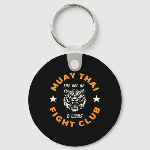 Muay Thai Mma Kampf Tattoo Tiger Kunst der 8 Glied Schlüsselanhänger