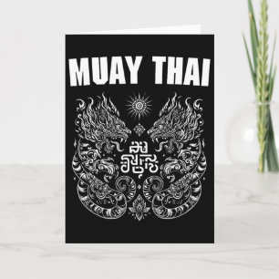 Muay Thai Mma Kampf Tattoo Zwillings-Tiger Kickbox Karte