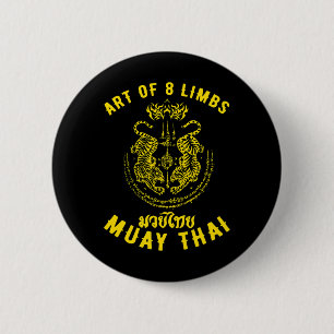 Muay Thai Mma Tiger Achtbein Kickboxen Button