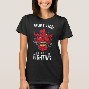 Muay Thai Oni Demon Kighter Thai Boxing Oni Hanny T-Shirt