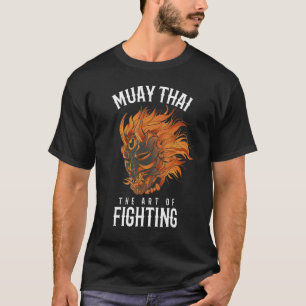 Muay Thai Oni Fighter Thai Boxing Oni Maske Hannya T-Shirt