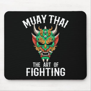 Muay Thai Oni Maske - Thai-Boxen und Kickboxen Gi Mousepad