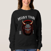 Muay Thai Oni Warrior Fight Team 3 Sweatshirt (Vorderseite)