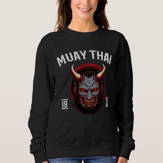 Muay Thai Oni Warrior Fight Team  3 Sweatshirt (Vorderseite)