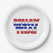 Muay Thai Pappteller (Vorderseite)