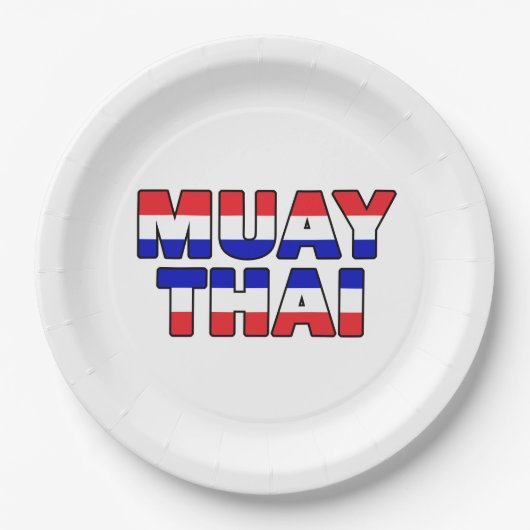 Muay Thai Pappteller (Vorderseite)