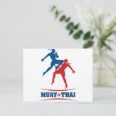 Muay Thai Postkarte (Stehend Vorderseite)