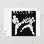 Muay Thai Postkarte (Vorne/Hinten)