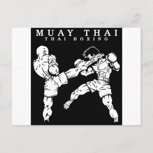 Muay Thai Postkarte (Vorderseite)