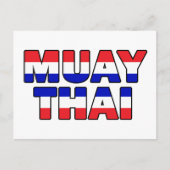 Muay Thai Postkarte (Vorderseite)